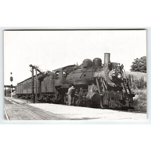 Boston & Maine 2-6-0 Steam Locomotive #1493 at Claremont Jct. NH 1952